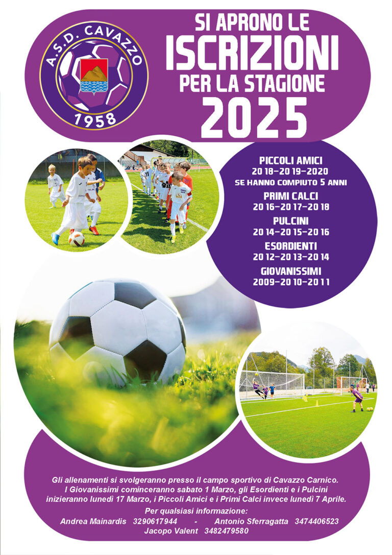Locandina giovanili 2025